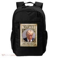 Wanted For President Funny Donald Trump Mugshot Backpack thumb 0