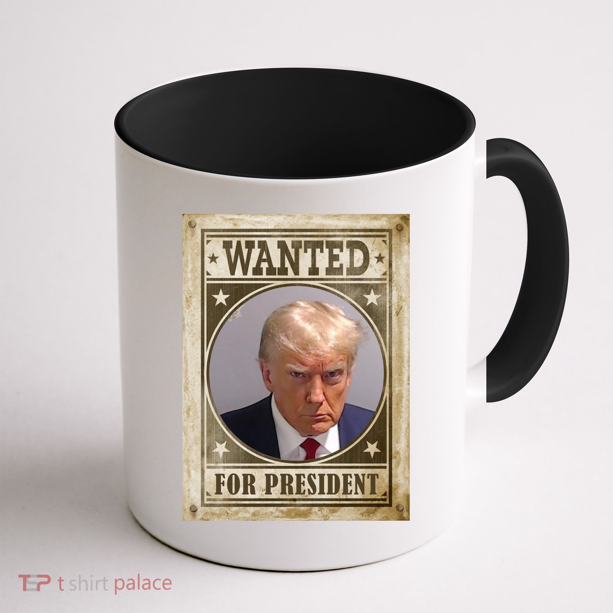 Wanted For President Funny Donald Trump Mugshot Coffee Mug