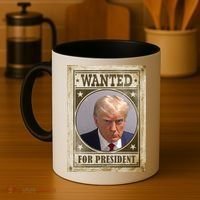 Wanted For President Funny Donald Trump Mugshot Coffee Mug thumb 4