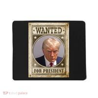 Wanted For President Funny Donald Trump Mugshot Mousepad thumb 0
