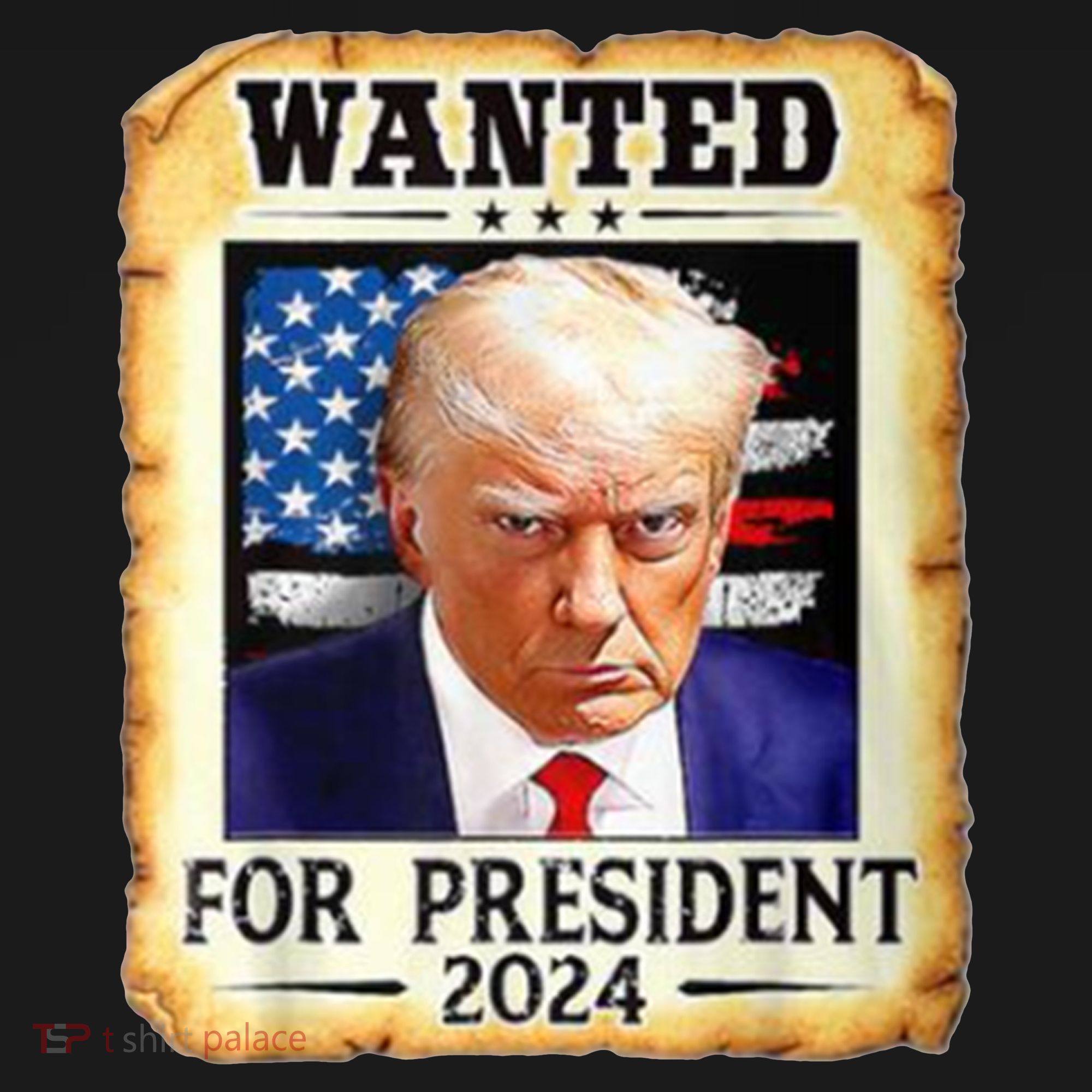 Wanted For President 2024 Donald Trump Bucket Hat