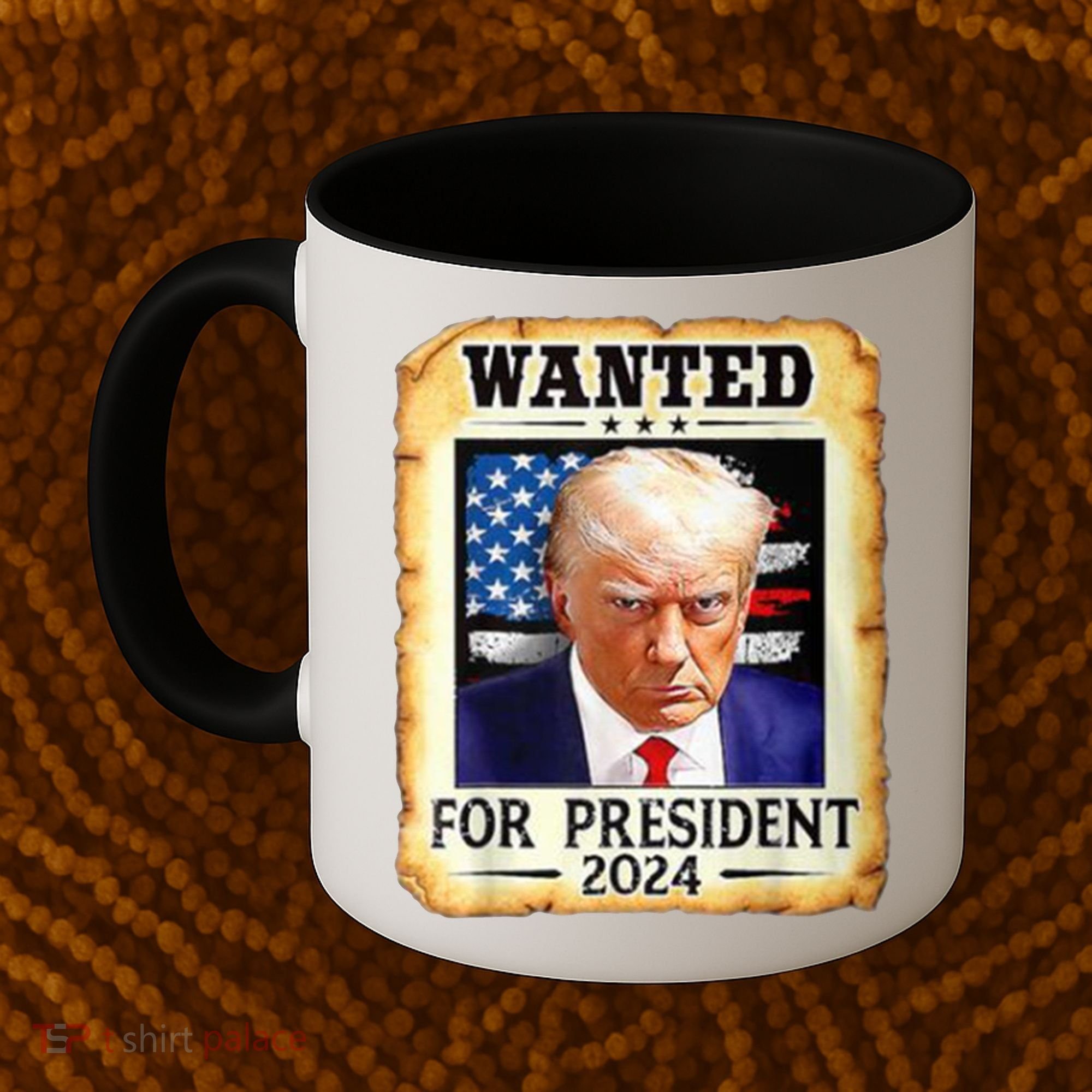 Wanted For President 2024 Donald Trump Coffee Mug