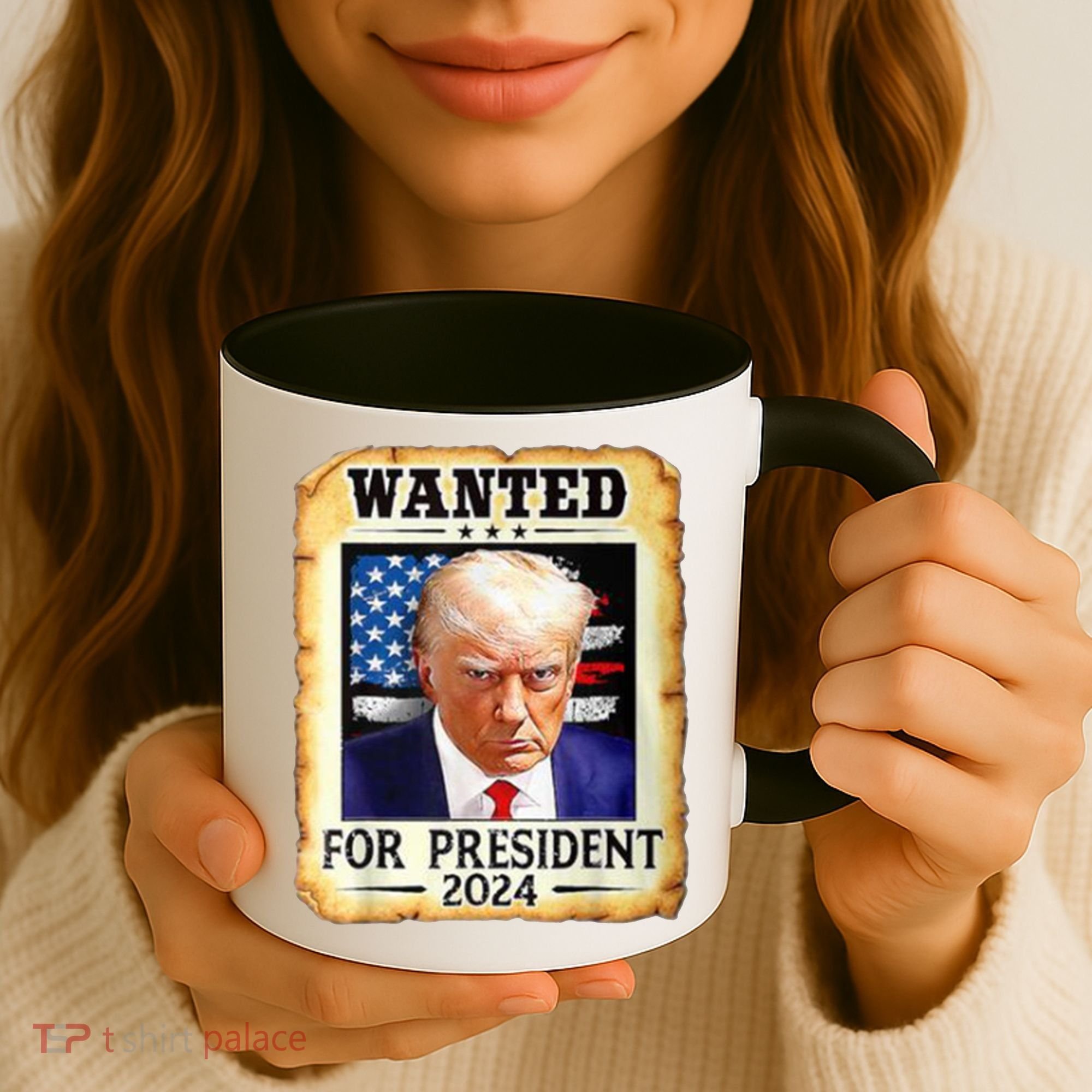 Wanted For President 2024 Donald Trump Coffee Mug