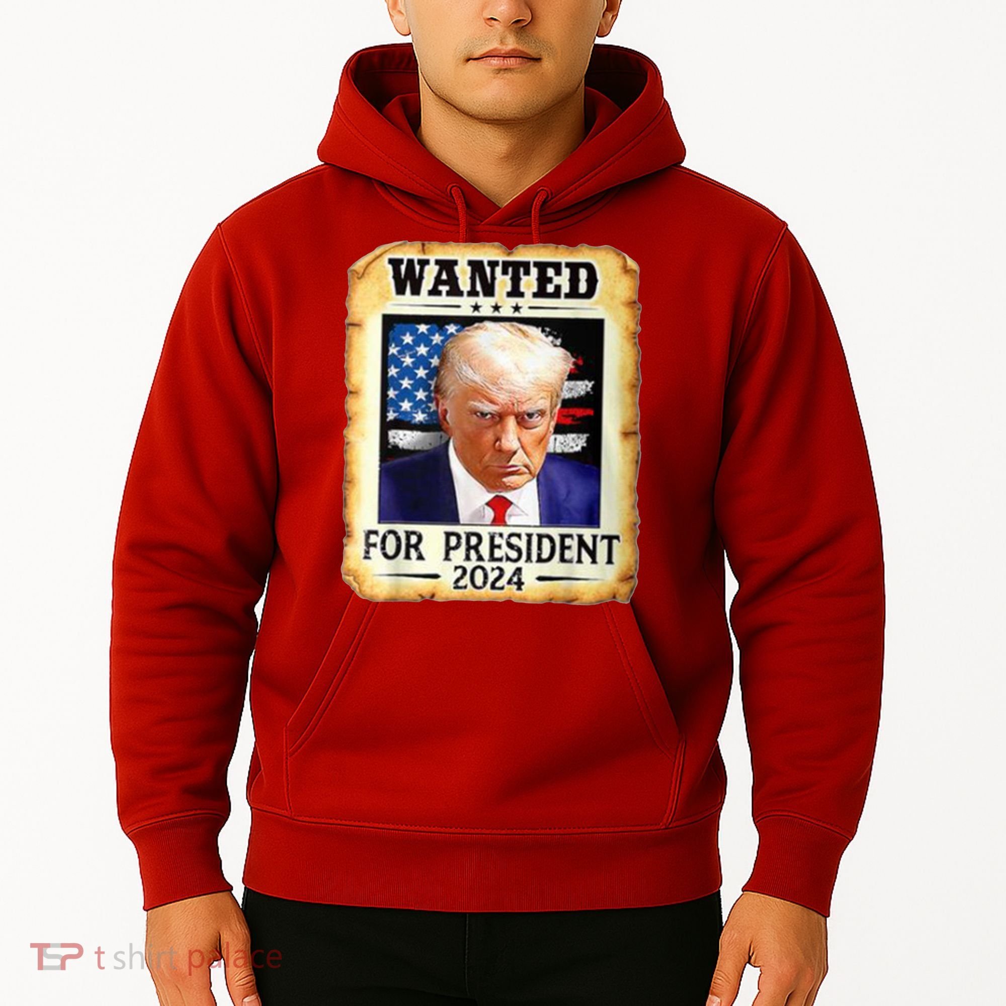 Wanted For President 2024 Donald Trump Hoodie