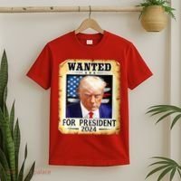 Wanted For President 2024 Donald Trump T-Shirt thumb 2