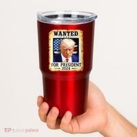 Wanted For President 2024 Donald Trump Tumbler thumb 2