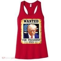Wanted For President 2024 Donald Trump Women's Tank Top thumb 0