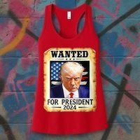 Wanted For President 2024 Donald Trump Women's Tank Top thumb 3