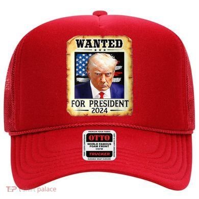 Wanted For President 2024 Donald Trump Hat