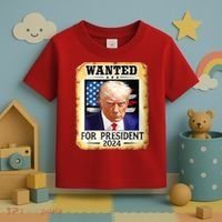 Wanted For President 2024 Donald Trump Toddler T-Shirt thumb 3