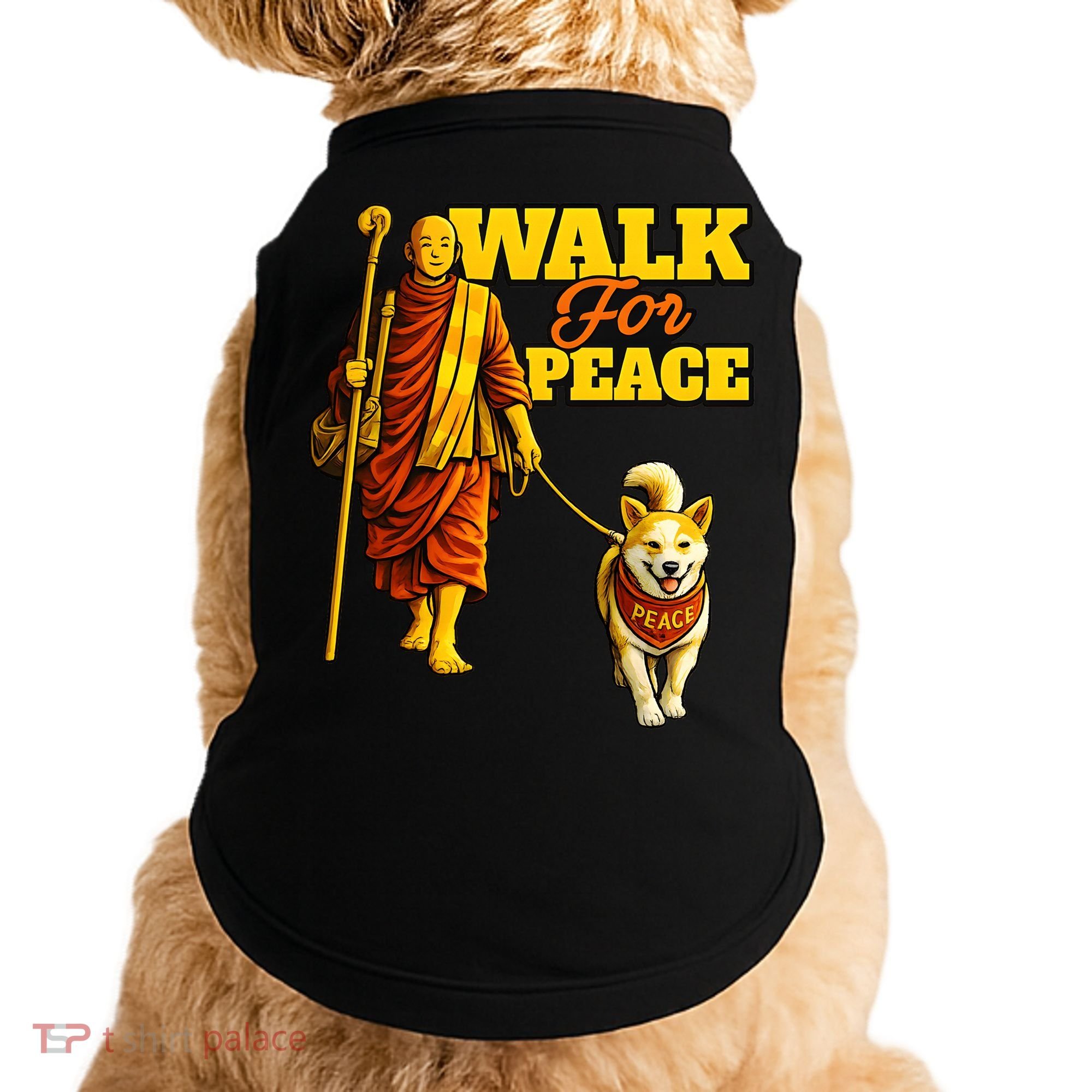 Walk For Peace Walking Monks And Aloka Dog Doggie Tank