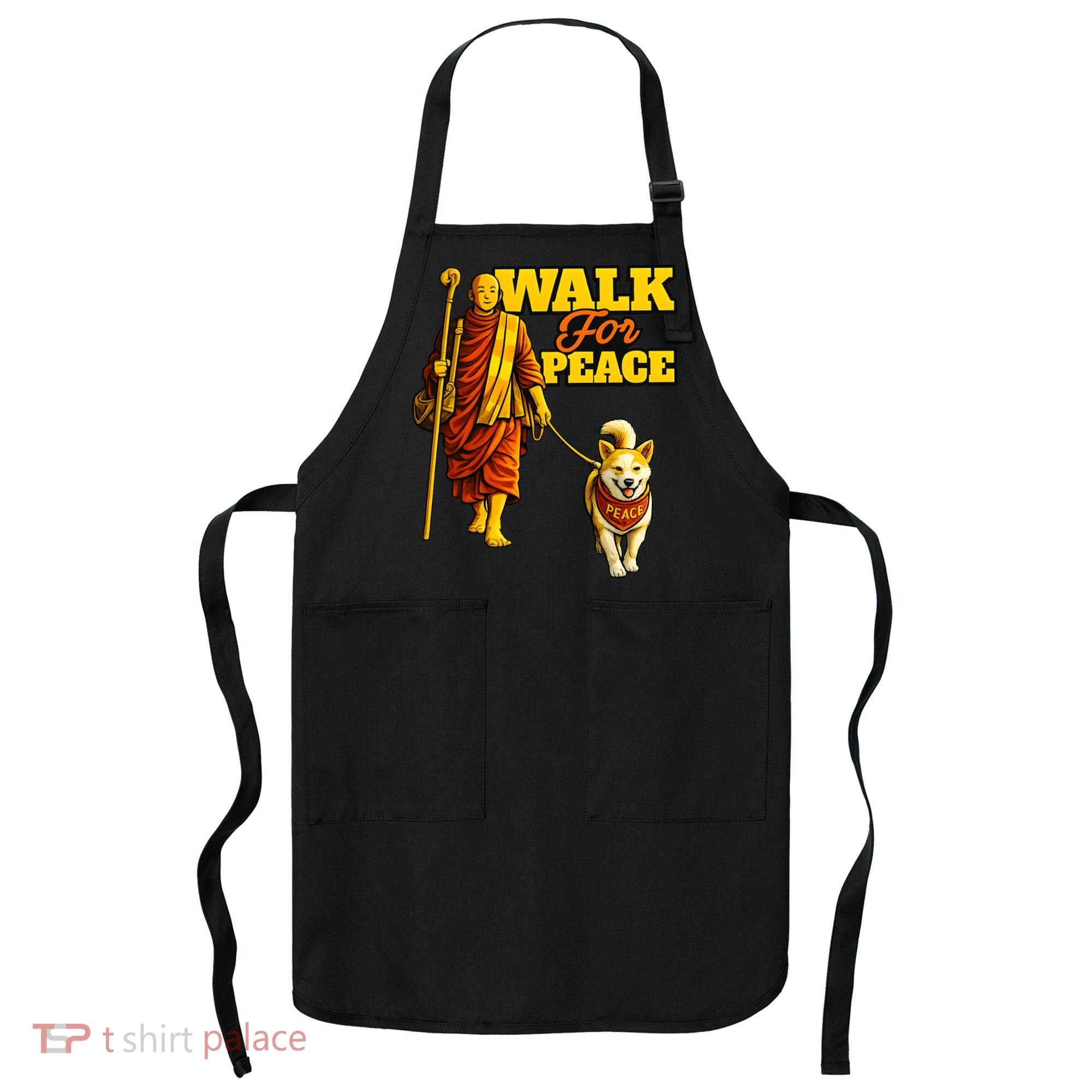  Walk For Peace Walking Monks And Aloka Dog Apron