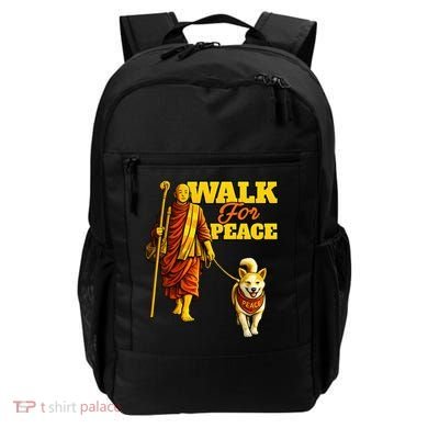  Walk For Peace Walking Monks And Aloka Dog Backpack