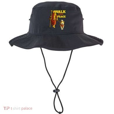  Walk For Peace Walking Monks And Aloka Dog Bucket Hat