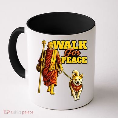  Walk For Peace Walking Monks And Aloka Dog Coffee Mug