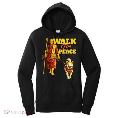  Walk For Peace Walking Monks And Aloka Dog Women's Hoodie