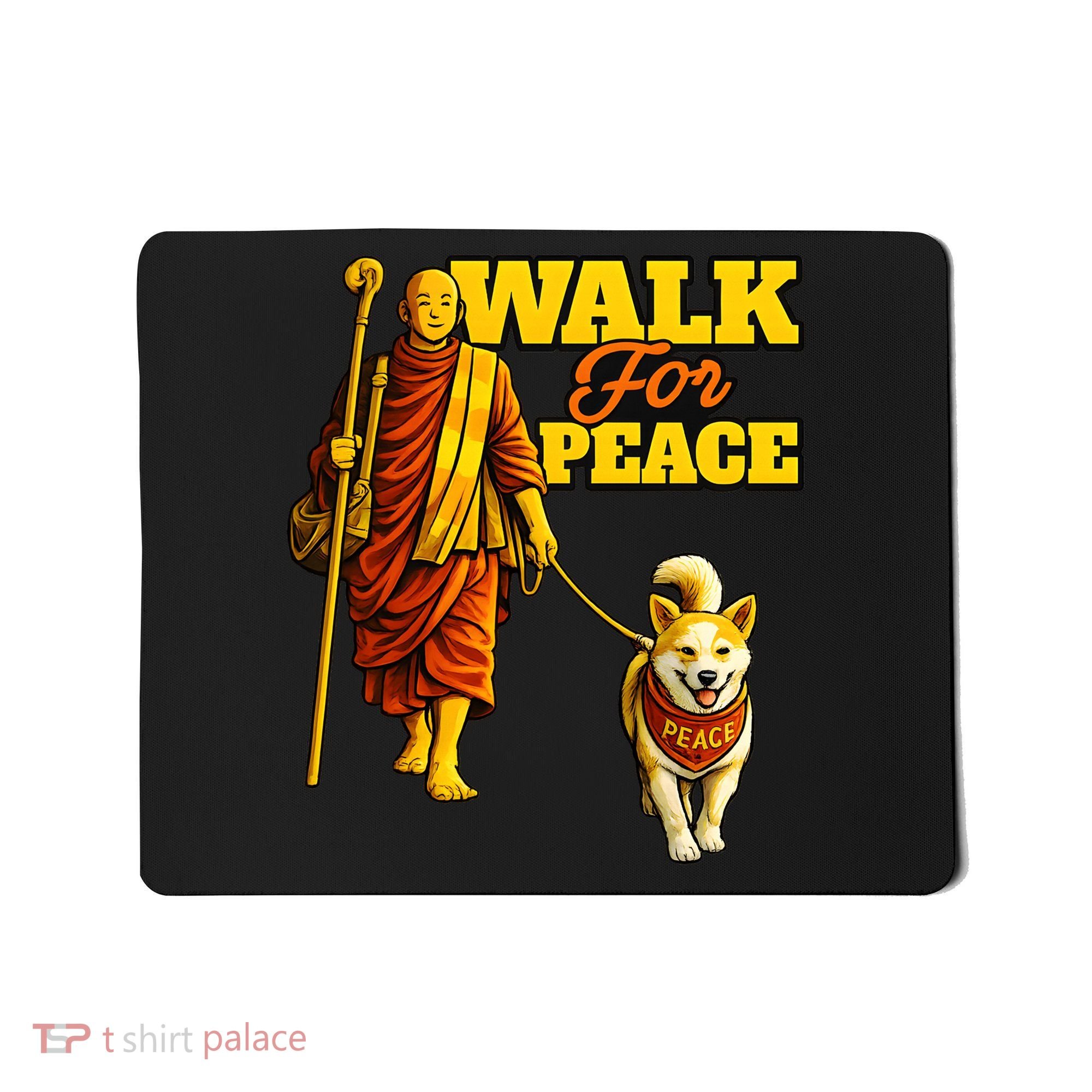  Walk For Peace Walking Monks And Aloka Dog Mousepad