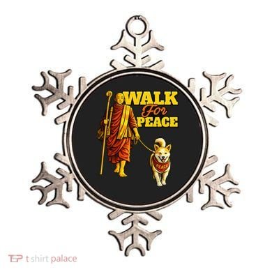  Walk For Peace Walking Monks And Aloka Dog Ornament