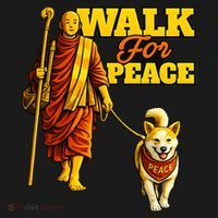  Walk For Peace Walking Monks And Aloka Dog Women's Tank Top thumb 5