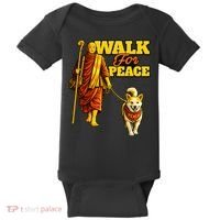  Walk For Peace Walking Monks And Aloka Dog Baby Bodysuit thumb 0