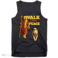  Walk For Peace Walking Monks And Aloka Dog Tank Top thumb 0