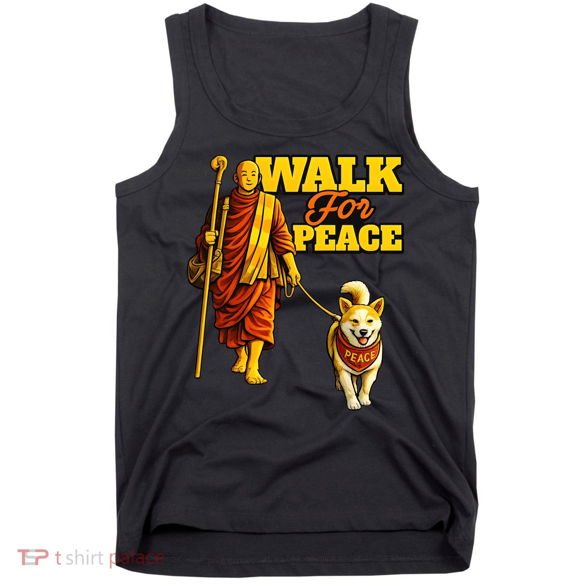  Walk For Peace Walking Monks And Aloka Dog Tank Top