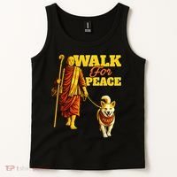  Walk For Peace Walking Monks And Aloka Dog Tank Top thumb 2