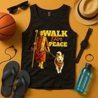  Walk For Peace Walking Monks And Aloka Dog Tank Top thumb 4