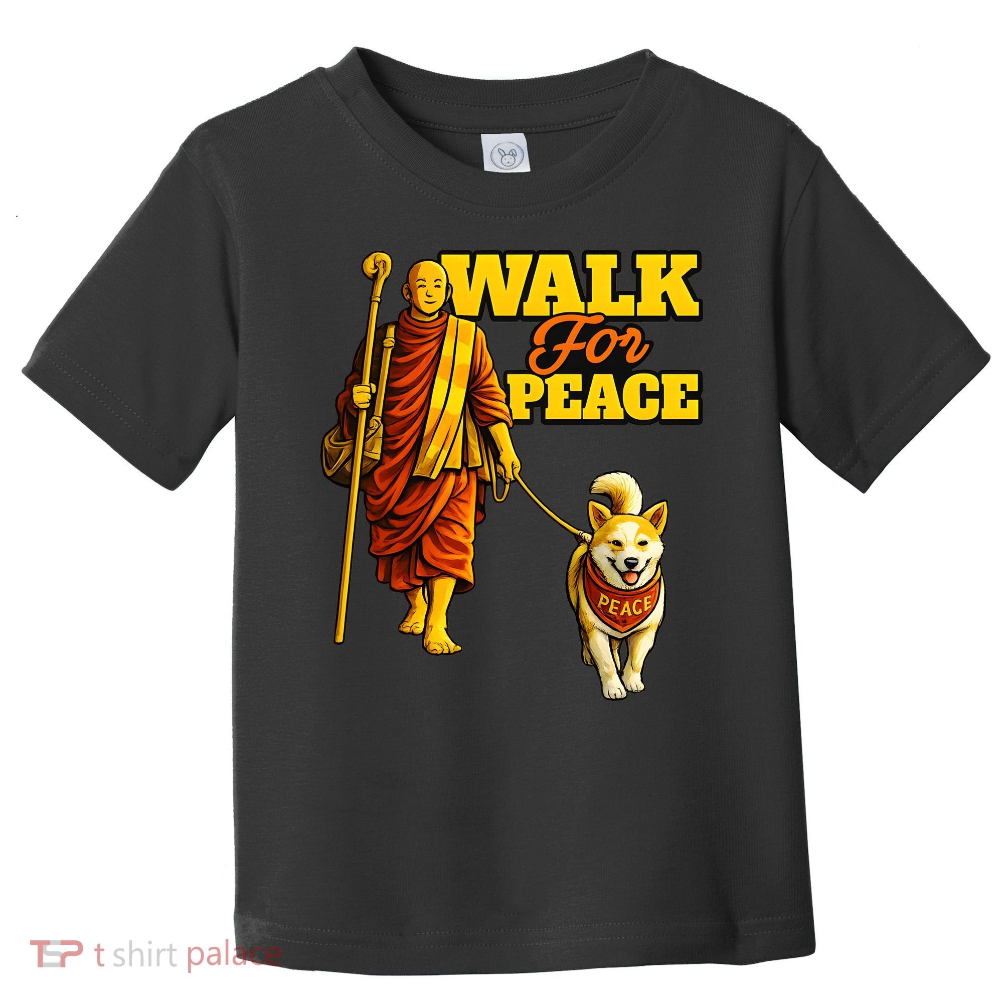  Walk For Peace Walking Monks And Aloka Dog Toddler T-Shirt