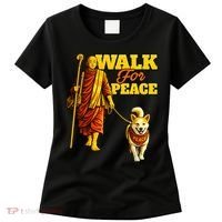  Walk For Peace Walking Monks And Aloka Dog Women's T-Shirt thumb 0