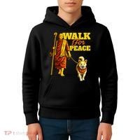  Walk For Peace Walking Monks And Aloka Dog Kids Hoodie thumb 4