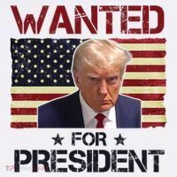 Wanted For President Donald Trump American Flag Coffee Mug thumb 5