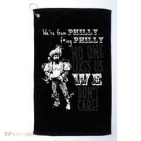 We're From Philly No One Likes Us We Don't Care Golf Towel thumb 0