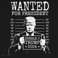 Wanted For President Donald Trump 2024 Mugshot Mousepad thumb 1