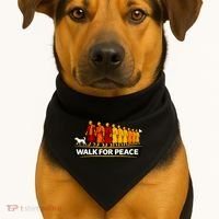 Walk For Peace Walking Monks Minimalist  USA-Made Doggie Bandana thumb 1