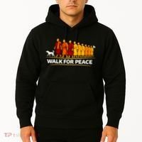 Walk For Peace Walking Monks Minimalist  Hoodie thumb 2