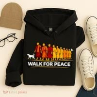 Walk For Peace Walking Monks Minimalist  Hoodie thumb 4