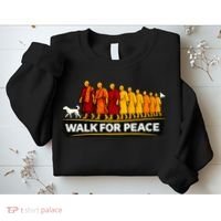 Walk For Peace Walking Monks Minimalist  Sweatshirt thumb 2