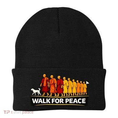 Walk For Peace Walking Monks Minimalist  Beanie