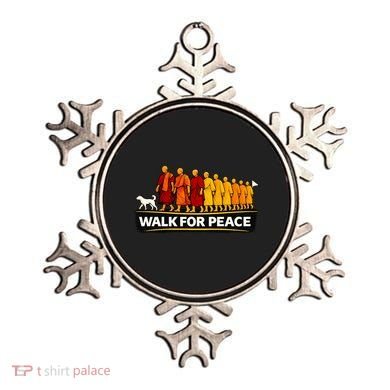 Walk For Peace Walking Monks Minimalist  Ornament