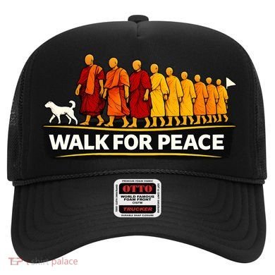 Walk For Peace Walking Monks Minimalist  Hat
