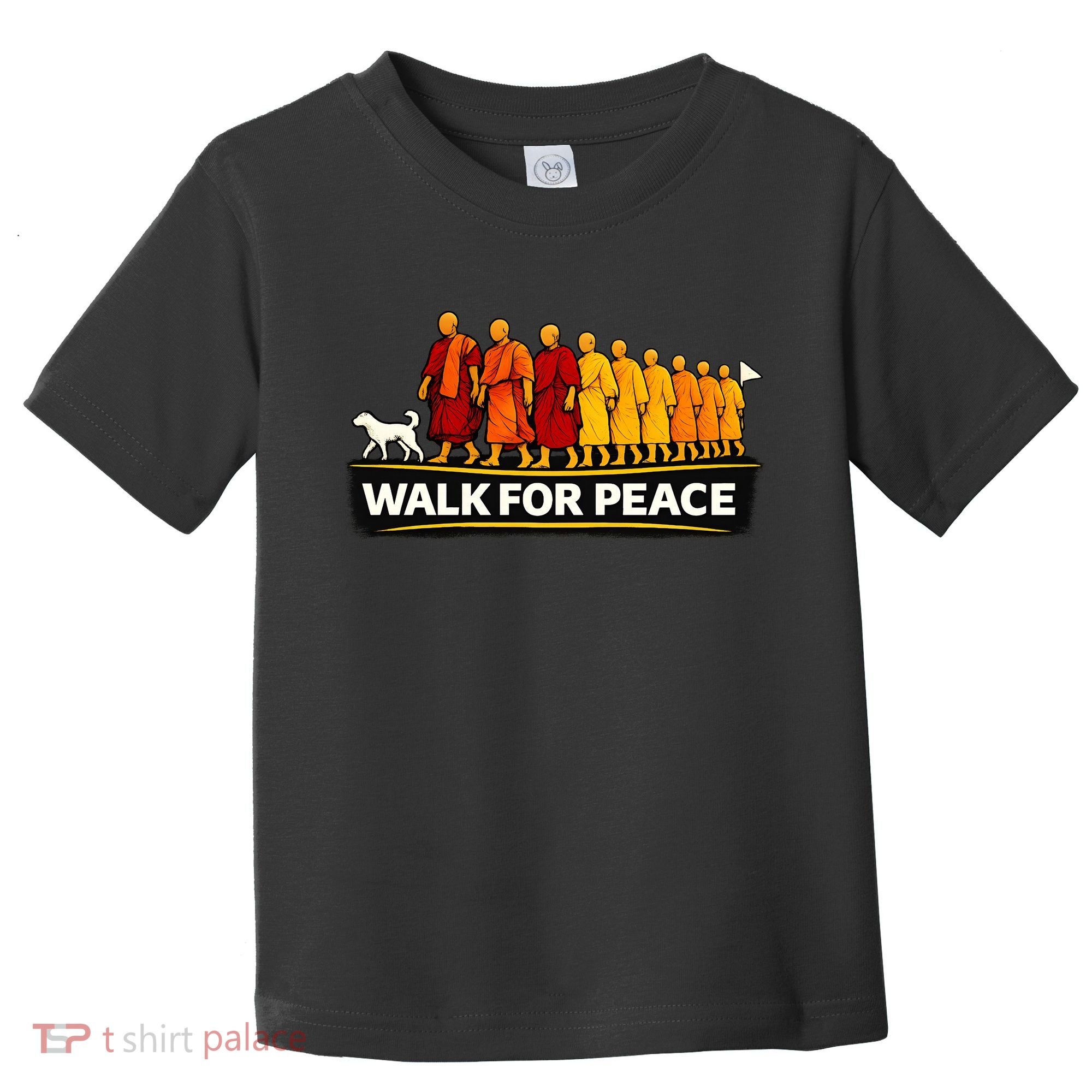 Walk For Peace Walking Monks Minimalist  Toddler T-Shirt