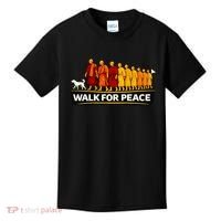 Walk For Peace Walking Monks Minimalist  Kids T-Shirt thumb 0