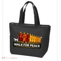 Walk For Peace Walking Monks Minimalist  Tote Bag thumb 3