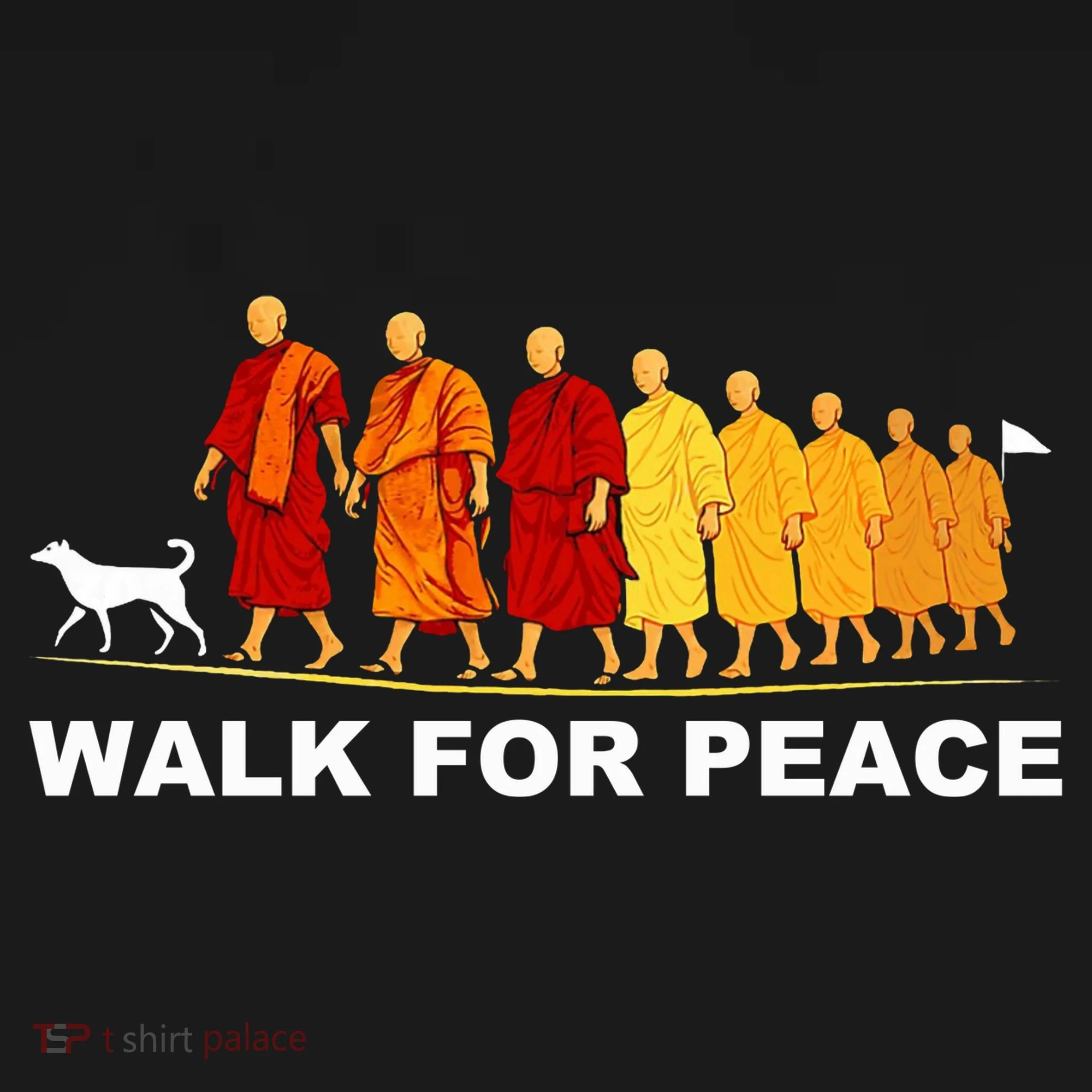 Walk For Peace Monks Tribute Doggie Tank
