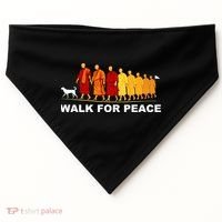 Walk For Peace Monks Tribute USA-Made Doggie Bandana thumb 0