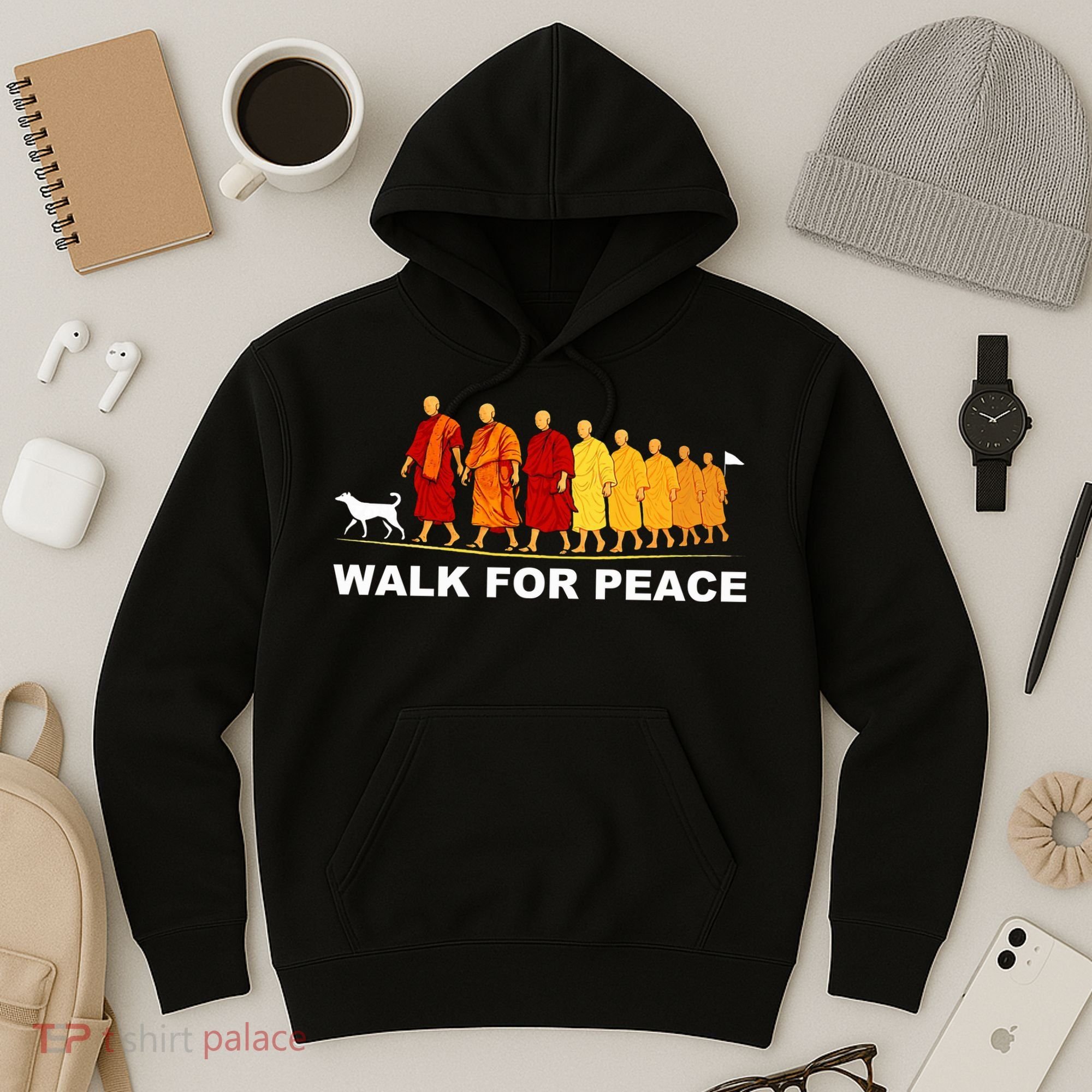 Walk For Peace Monks Tribute Hoodie