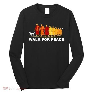 Walk For Peace Monks Tribute Long Sleeve Shirt
