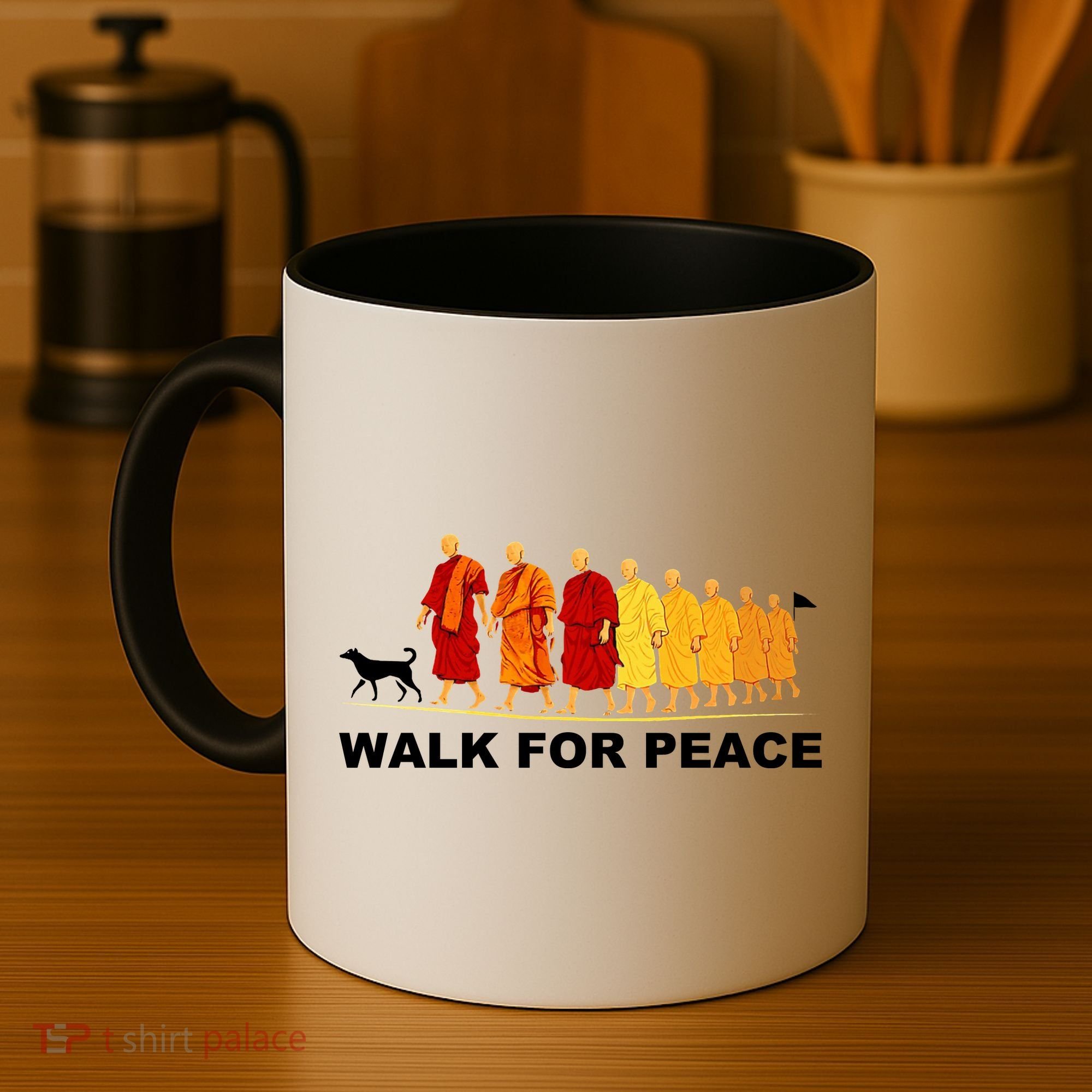Walk For Peace Monks Tribute Coffee Mug