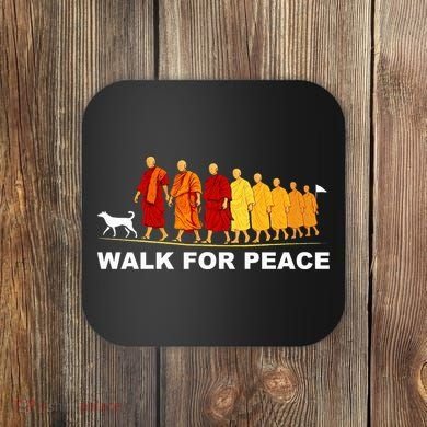 Walk For Peace Monks Tribute Coaster